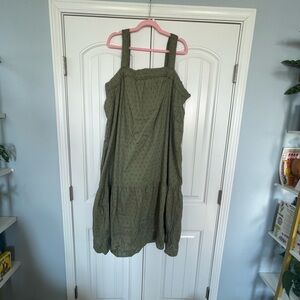 beachlunchlounge Olive Green Midi Dress 2XL